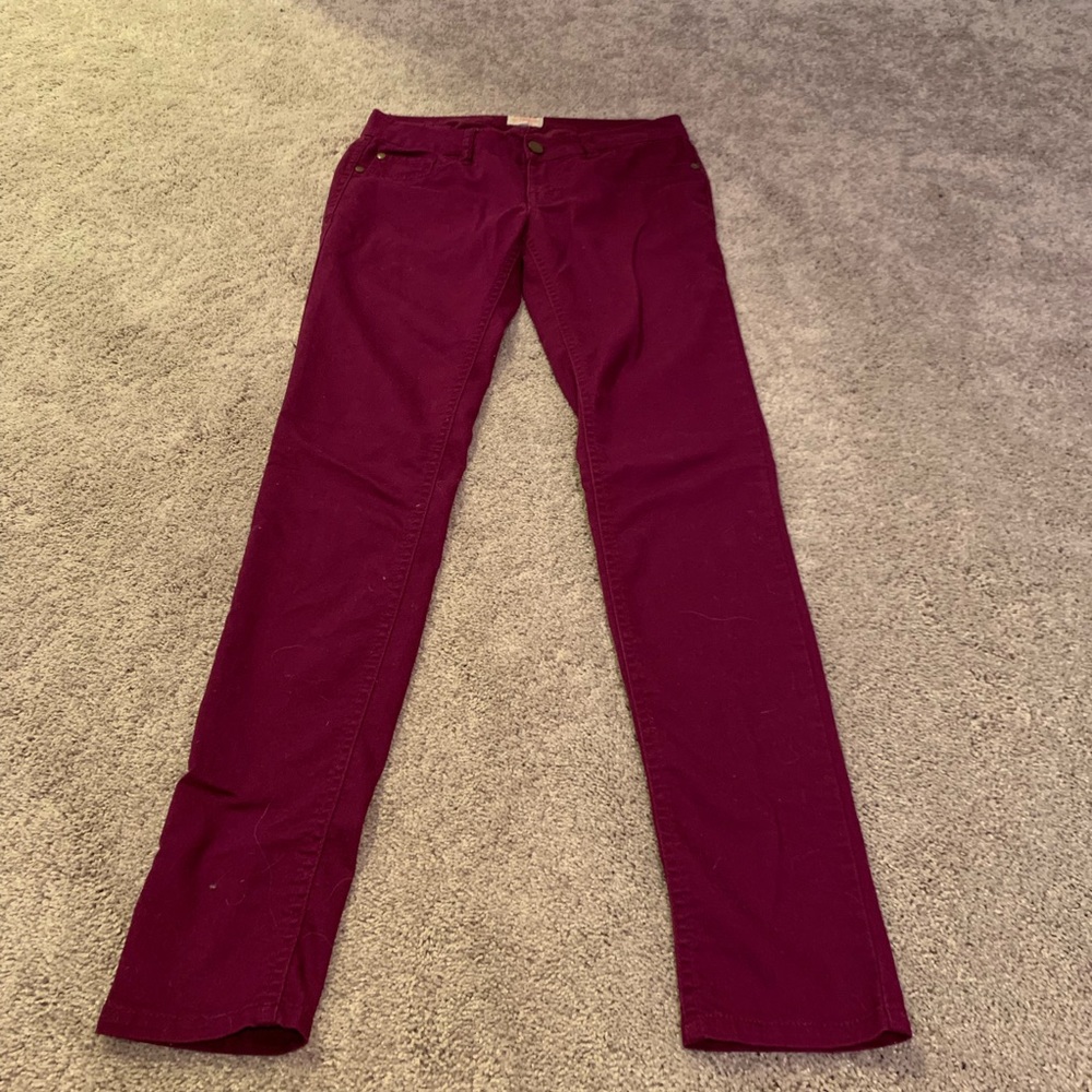 GB wine colored jeggings